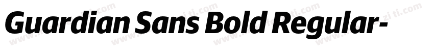 Guardian Sans Bold Regular字体转换